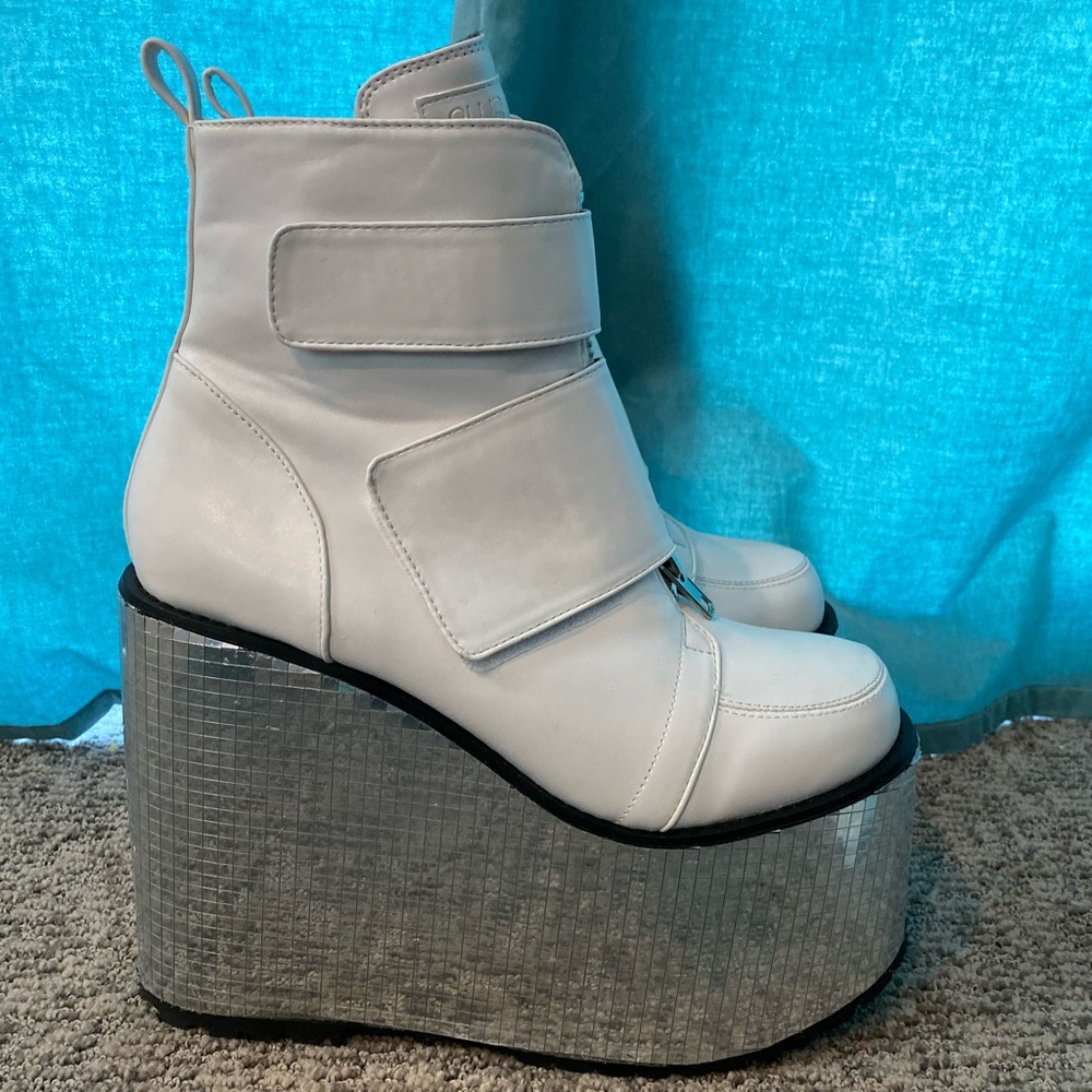 Club Exx Angelic Disco Platform Wedges
